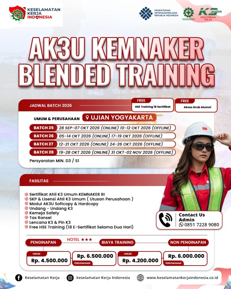 Pelatihan Ahli K3 Umum Blended